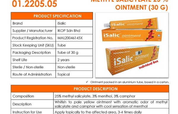 METHYL SALICYLATE 25 % OINTMENT (30 G)