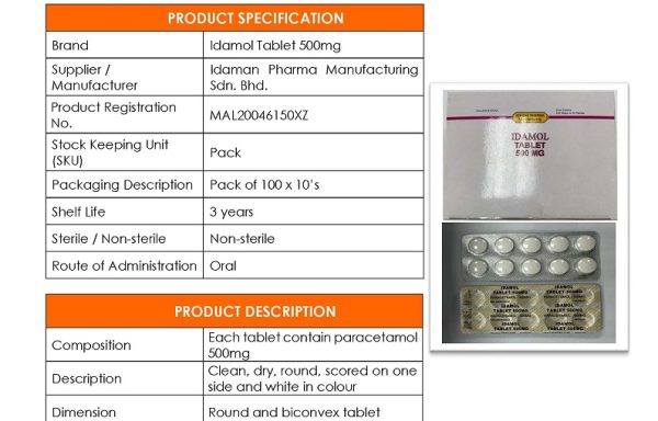 PARACETAMOL 500 MG TABLET