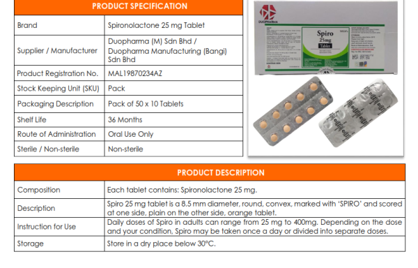 SPIRONOLACTONE 25 MG TABLET