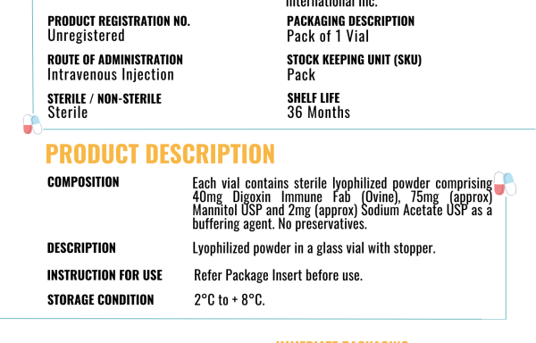 DIGOXIN IMMUNE FAB 40 MG INJECTION