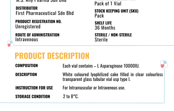 L-ASPARAGINASE 10,000 IU INJECTION