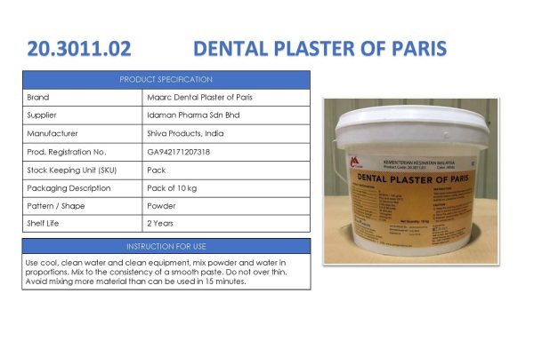 DENTAL PLASTER OF PARIS