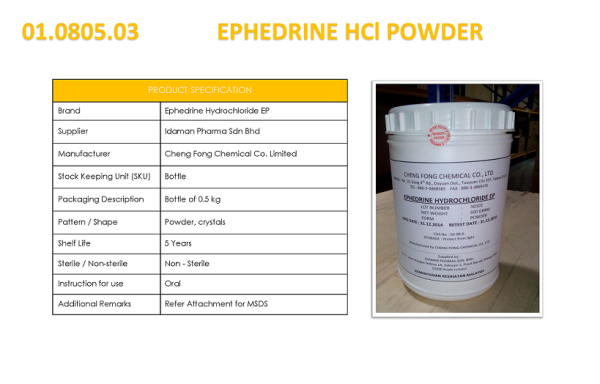 EPHEDRINE HCl POWDER