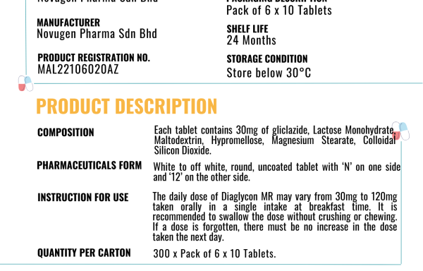 Gliclazide 30 mg Modified Release Tablet